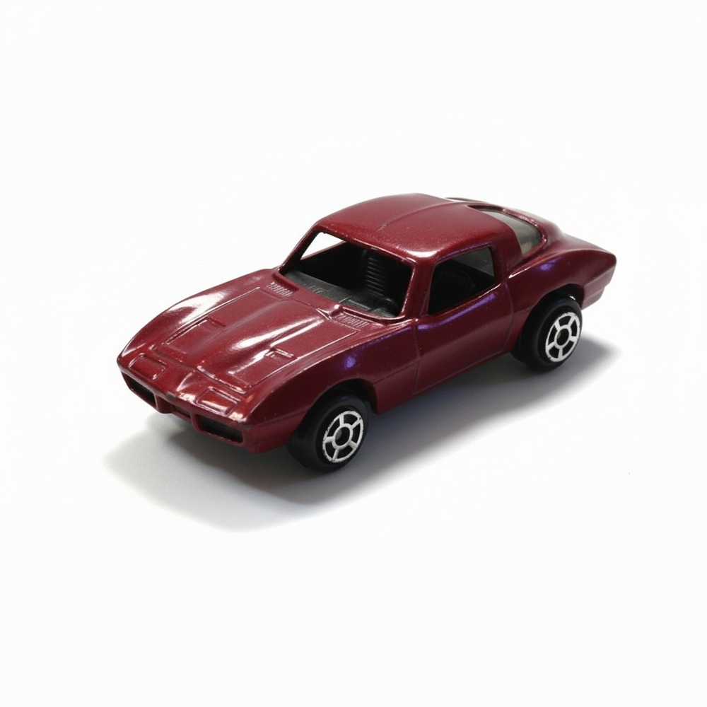 Vintage‎ TOOTSIE TOY Car -- Chevy Corvette -- 60's split window -- diecast - Red